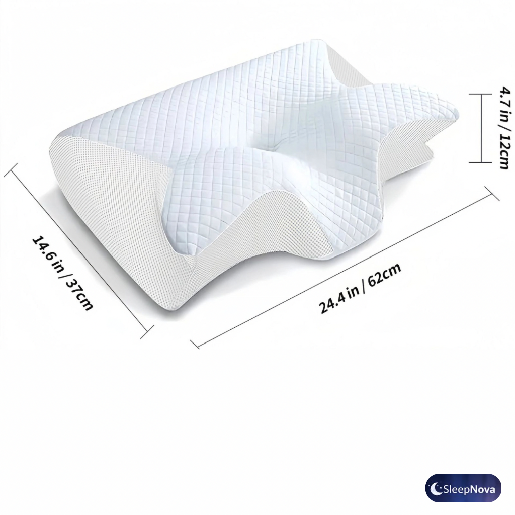 SleepNova™ Ergonomic Orthopedic Memory Foam Pillow – Cervical Neck Support for Deep, Pain-Free Sleep